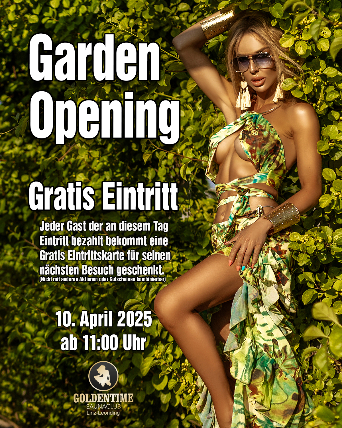 Garten Opening am 10. April